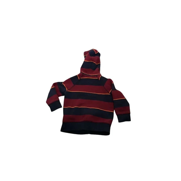 Cat & Jack Toddler Boys Striped Hoodie Sweater 2t Multicolor Casual - Picture 3 of 3